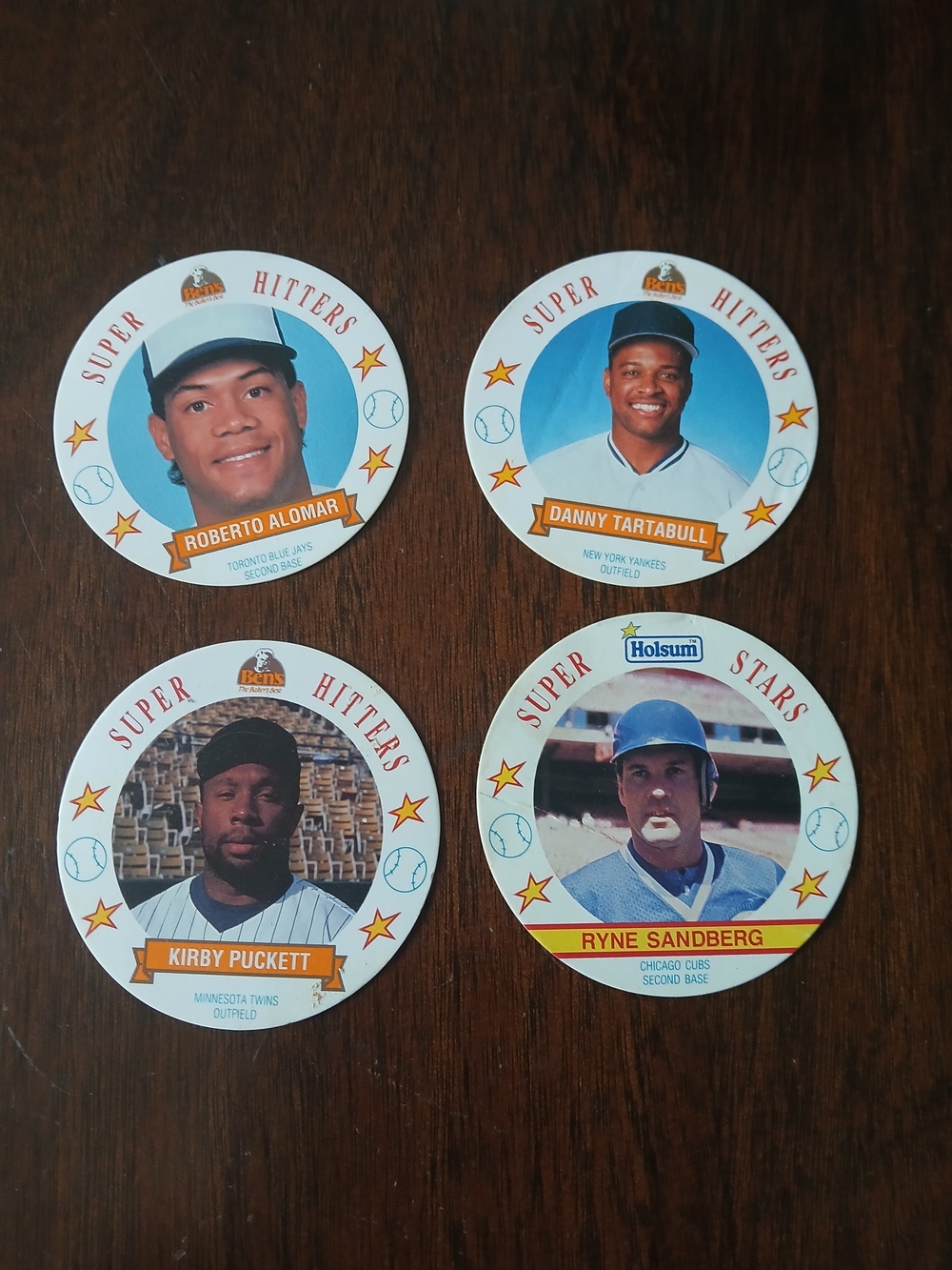 Baseball Super Hitters Party Coasters - White/Blue